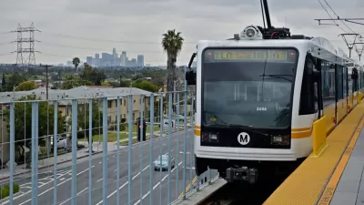 Expo Line LA Skyline