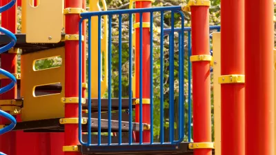 Colorful children's playground equipment
