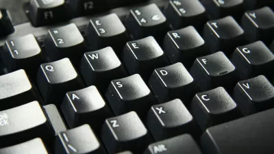 Close up of a black computer keyboard