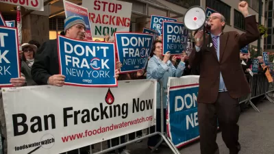 Activists protest fracking