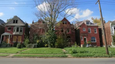 4 abandoned homes in St. Louis's Greater Ville neighborhood