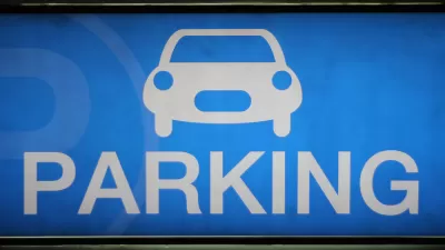 Parking Sign Blue