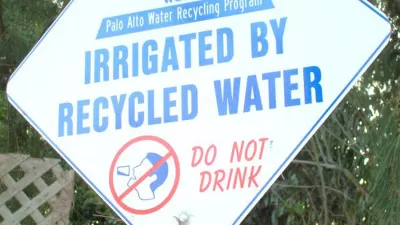 recycled water sign