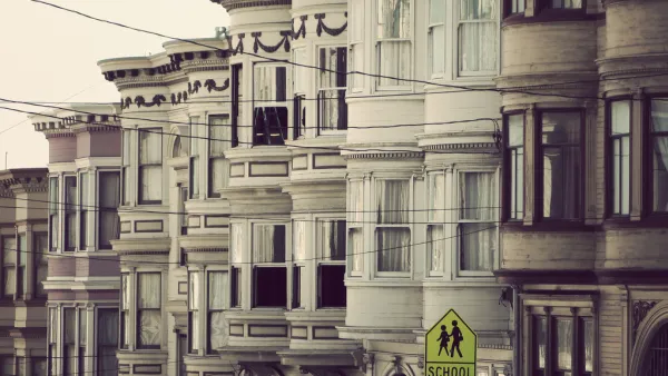 facades of victorian style residences in San Francisco