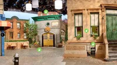The set of the television show Sesame Street