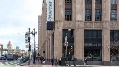 Twitter office building in downtown San Francisco