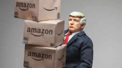 Jeff Bezos and Donald Trump