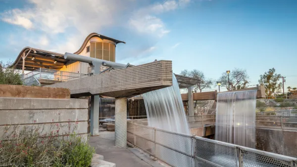 Hydroelectric generating facility and historic site known as the Arizona Falls on the Arizona Grand Canal in Phoenix.