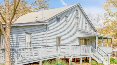 House with accessibility ramp