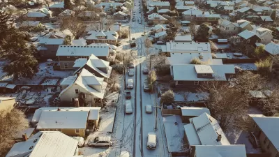 Snowy Residential Neighborhood