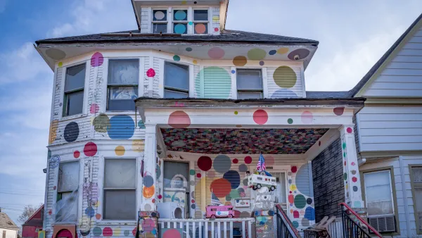 A polkadotted house