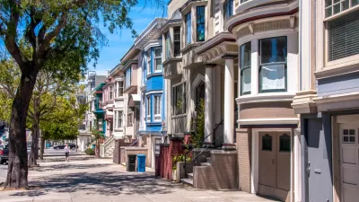 A row of Victorian homes in San Francisco, California