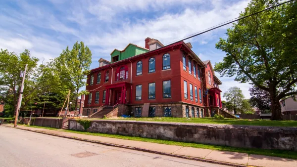 Swissvale, Pennsylvania, USA 6/8/2019 The former Denniston Elementary School on McClure Avenue. Currently being renovated into apartments.