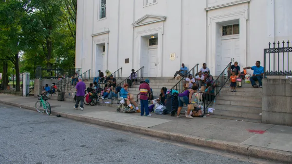 Baltimore, MD / USA - Sept 7th 2019: Act of Kindness Toiletries and Care Packages for Homeless People at Bum Park St Vincent Church
