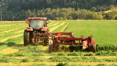 Tractor on Oregon farm