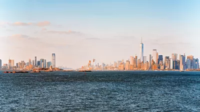 Lower Manhattan and the Hudson River