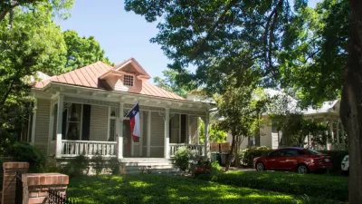 Historic single-family homes in San Antonio, Texas.