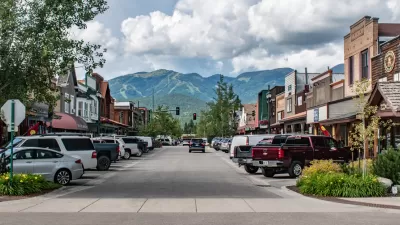 Street in downtown Whitefish, Montana