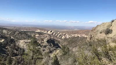 View of Devil's Punchbowl rock formations