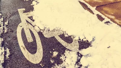 Bike Lane in the Snow