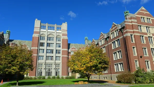 Brick buildings at Wellesley College.