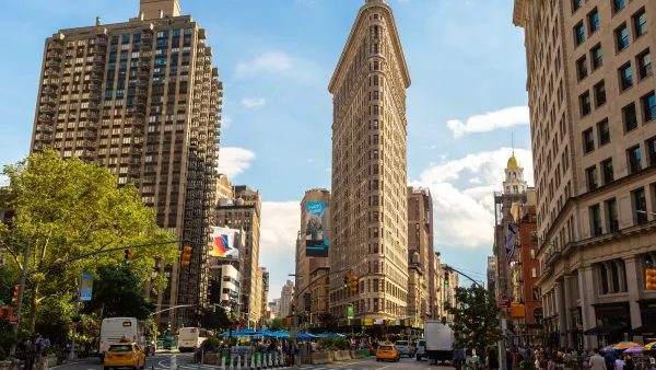Flatiron Building in New York City.