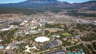Aerial view of Flagstaff, Arizona