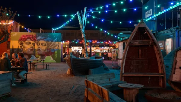 Reffen - an old indistrial area with a giant shipyard. It is now teeming with creativity, art, street food and festivals.