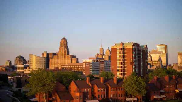 The Buffalo, New York skyline.