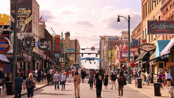 Street scene of people on parade.
