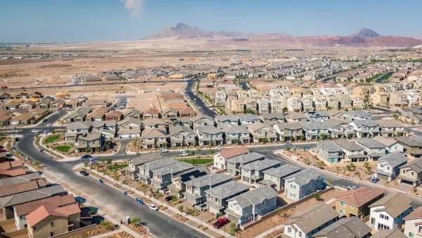 New development of single-family homes in Henderson, Nevada.