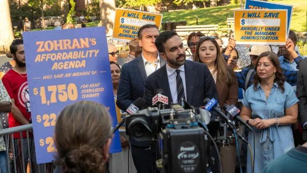 Zohran Mamdani during a campaign rally running for NYC mayor.