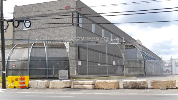 Delaney Hall is a secure detention facility near Newark Airport used by the U.S. Department of Homeland Security to hold illegal aliens awaiting deportation hearings.