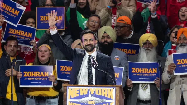 NYC Mayor Zohran Mamdani speaking at a campaign rally before being elected.