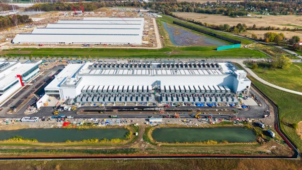 Aerial of data center in New Albany, Ohio.