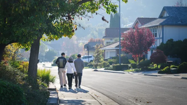 A suburban area of California.