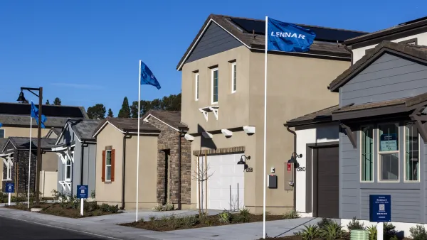 Tan suburban single-family houses for sale in San Diego, California