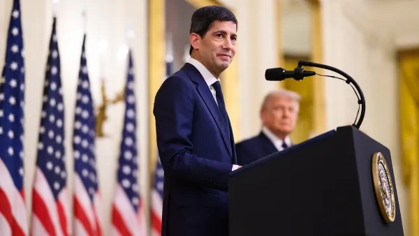 Federal Reserve Chair Kevin Warsh delivers remarks at his swearing-in ceremony in the East Room of the White House.