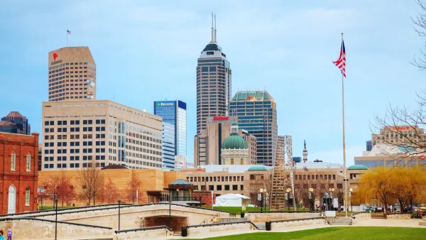 Buildings in downtown Indianapolis, Indiana.