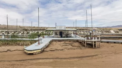 Dried-up marina at Lake Mead