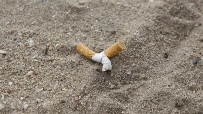 Cigarette Litter Beach