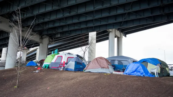 Freeway Underpass Encampment