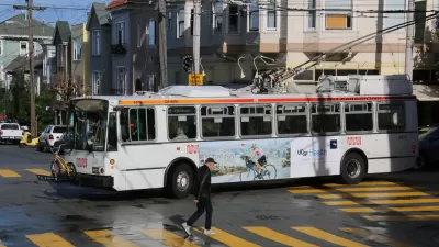 Muni Bus Overhead Wire
