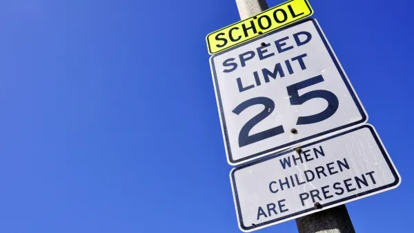 25 mph speed limit sign in school zone.