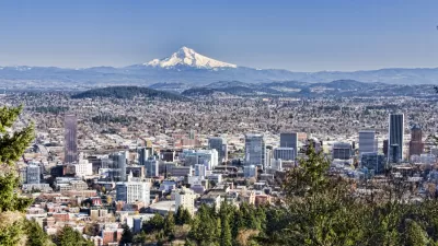 View of Portland, Oregon from Pittock Mansion