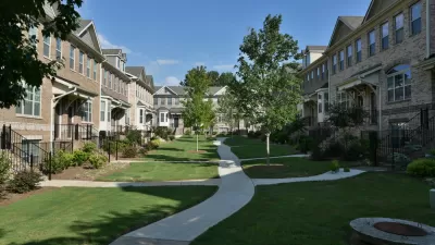 Townhomes in suburban Atlanta, Georgia