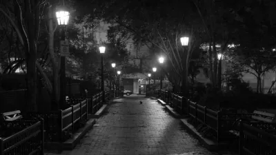 park at night