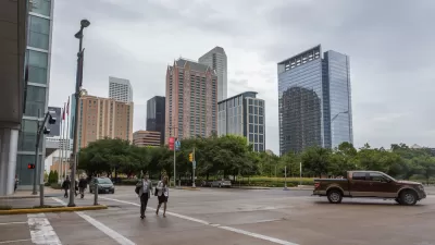 Downtown Houston pedestrians