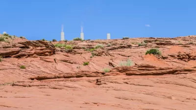 Navajo Generating Station, a coal-fired steam plant near Page, Arizona.
