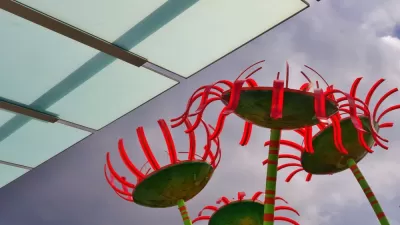 The Sonic Bloom display at Seattle Center